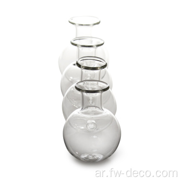 براعم زجاجية شفافة ملتصقة المزهريات